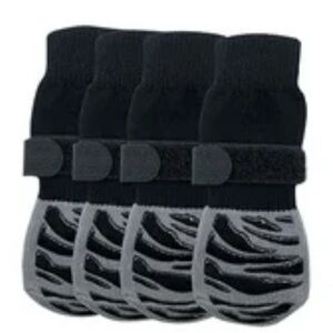 Black and Gray Dog Boots